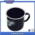 Schwarze Farbe Mode Custom Logo Kaffeetasse